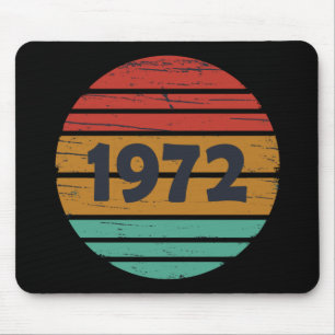 Born in 1972 vintage birthday gift mouse mat