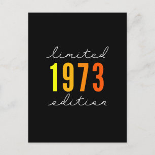 Born in 1973 birthday gifts postcard