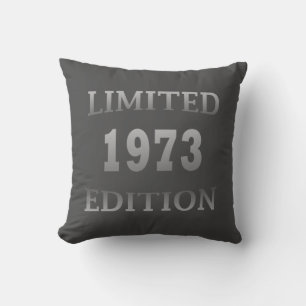Born in 1973 birthday limited edition cushion
