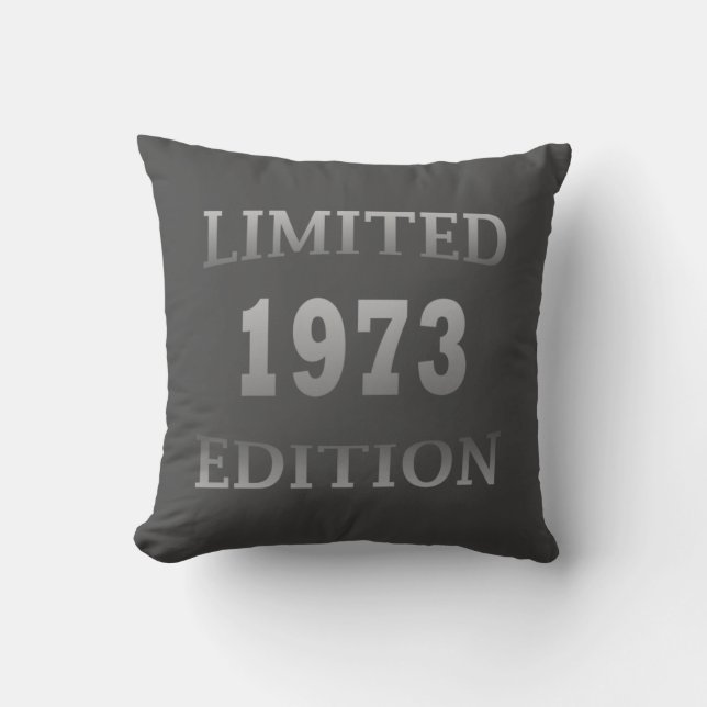Born in 1973 birthday limited edition cushion (Front)