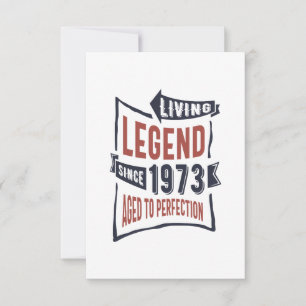 Born in 1973 Birthday RSVP Card