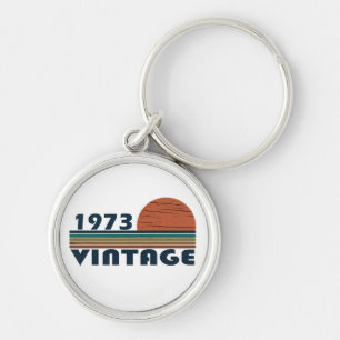 Born in 1973 classic sunset key ring