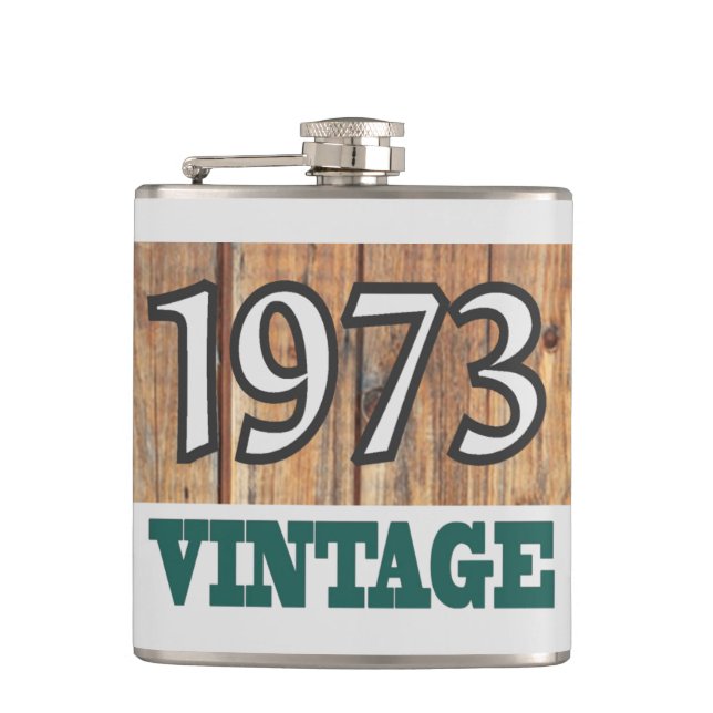 Born in 1973 flask (Front)