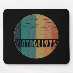 born in 1973 vintage birthday gift mouse mat