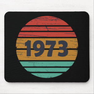 Born in 1973 vintage birthday gift mouse mat