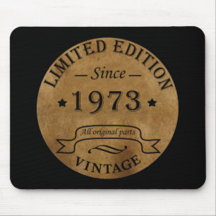 Born in 1973 vintage birthday mouse mat