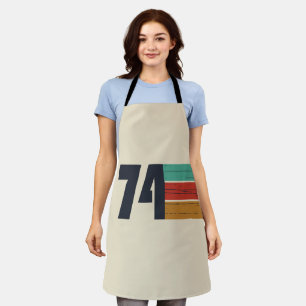 Born in 1974 elegant colourful vintage birthday apron