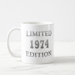 Born in 1974 modern elegant birthday gift coffee mug