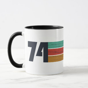 Born in 1974 simple elegant vintage birthday  mug