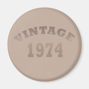 Born in 1974 vintage 49th birthday magnet