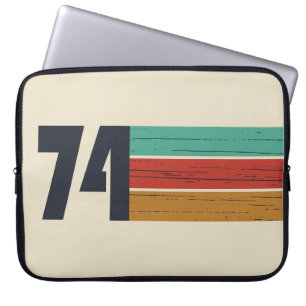 born in 1974 vintage birthday gift laptop sleeve