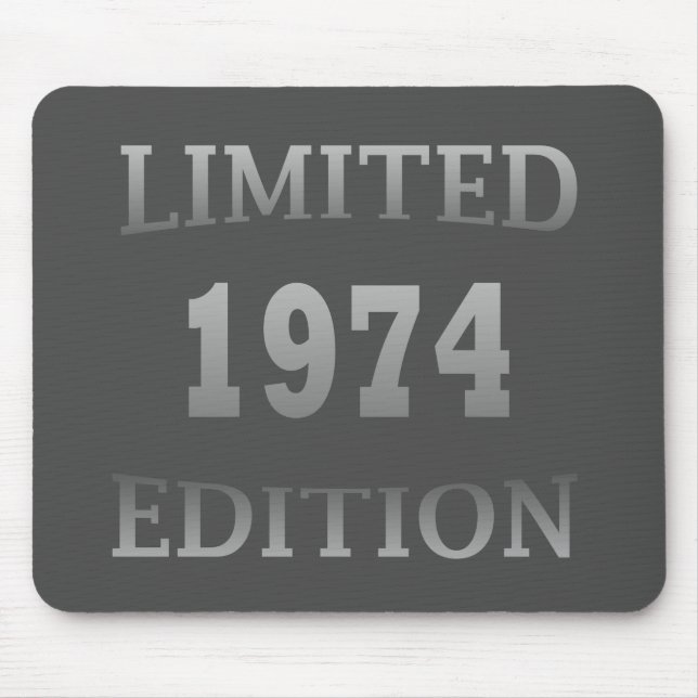 Born in 1974 vintage birthday mouse mat (Front)