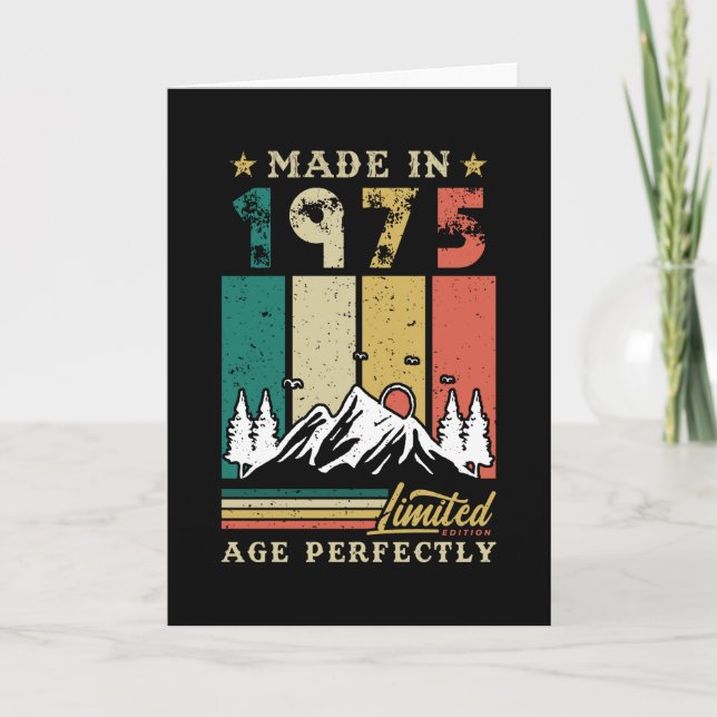 Born In 1975 Birthday Card (Front)