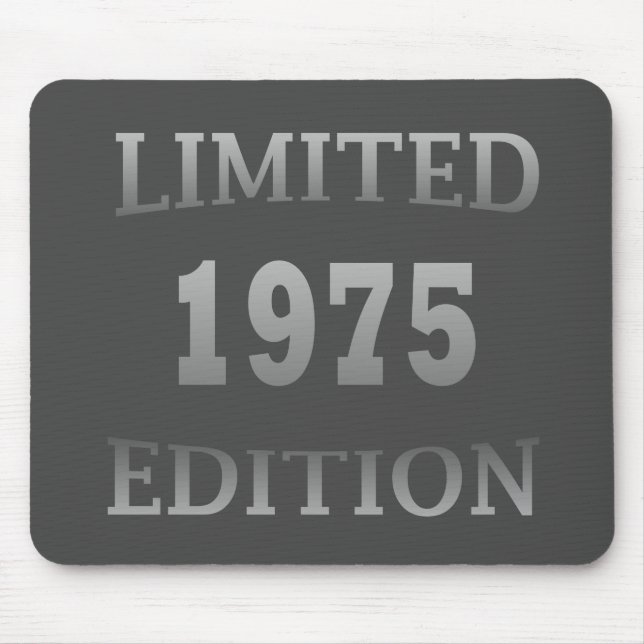 Born in 1975 limited edition 50th birthday gift mouse mat (Front)