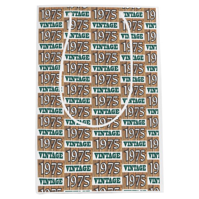 Born in 1975 medium gift bag (Front)