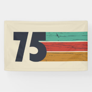 Born in 1975 vintage 50th birthday gift banner