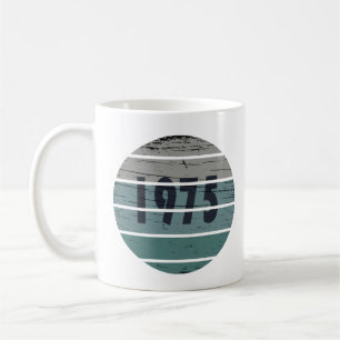 Born in 1975 vintage 50th birthday gift coffee mug
