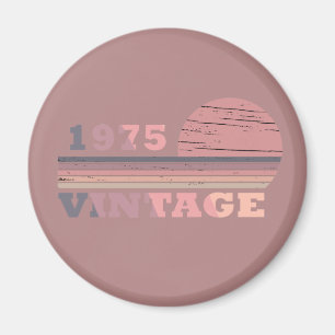 born in 1975 vintage 50th birthday gift magnet