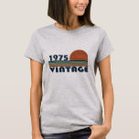 Born in 1975 vintage 50th birthday gift T-Shirt<br><div class="desc">You can add some originality to your wardrobe collection with this vintage classic birthday graphic design with awesome typography font lettering; It is a great gift for men, women, husbands, wife, girlfriend, and boyfriend who will love this one-of-a-kind artwork. The best and most fun holiday present for your happy birthday...</div>