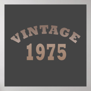 Born in 1975 vintage birthday poster