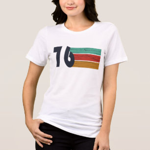 Born in 1976 vintage 50th birthday gift Tri-Blend shirt