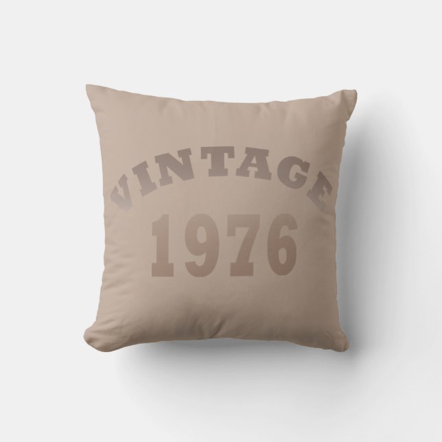 Born in 1976 vintage birthday cushion (Front)