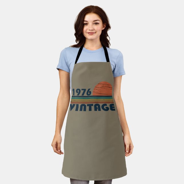 Born in 1976 vintage birthday gift apron (Worn)