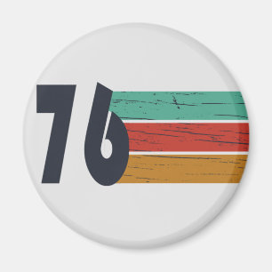 Born in 1976 vintage birthday gift magnet