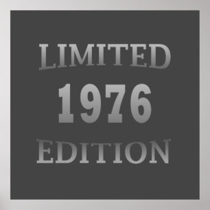 Born in 1976 vintage birthday poster