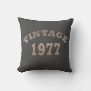 Born in 1977 vintage birthday cushion