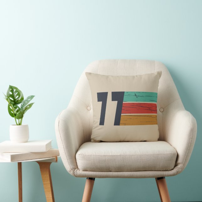 Born in 1977 vintage birthday gift cushion (Chair)