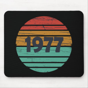 Born in 1977 vintage birthday gift mouse mat