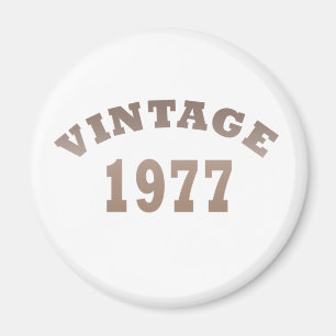 Born in 1977 vintage birthday magnet