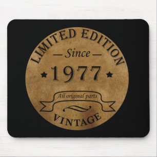 Born in 1977 vintage birthday mouse mat