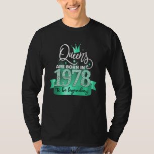 Born in 1978 I Black Turquoise Party Outfit & Acce T-Shirt