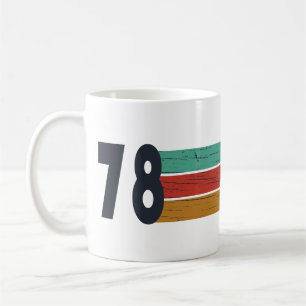 Born in 1978 simple elegant vintage birthday coffee mug