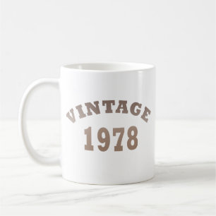 Born in 1978 vintage birthday gift coffee mug