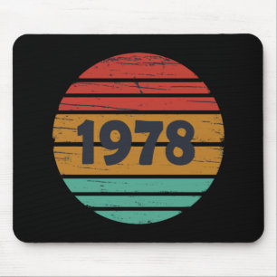 Born in 1978 vintage birthday gift mouse mat
