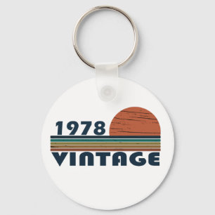 Born in 1978 vintage birthday key ring
