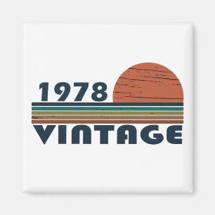 Born in 1978 vintage birthday magnet