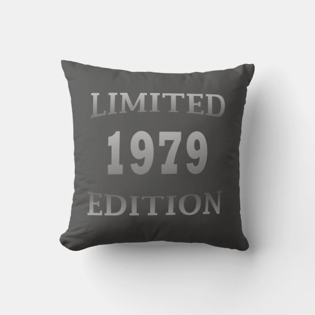 born in 1979 birthday limited edition gift cushion (Front)
