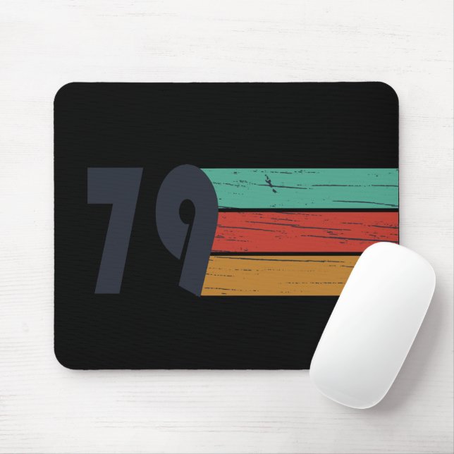 Born in 1979 classic retro mouse mat (With Mouse)