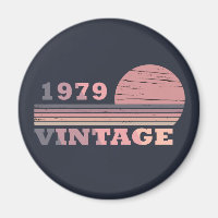 Born in 1979 classic retro purple pink
