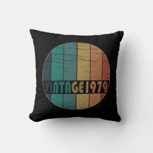 born in 1979 vintage birthday cushion