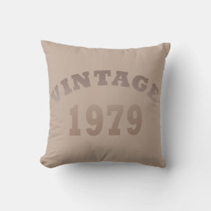 Born in 1979 vintage birthday gift cushion
