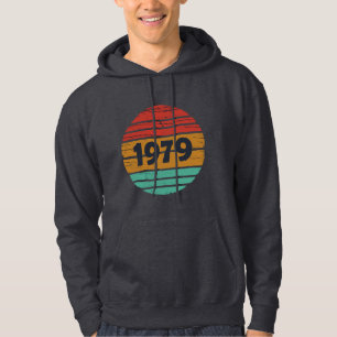 Born in 1979 vintage birthday gift hoodie