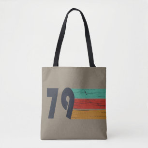 Born in 1979 vintage birthday gift tote bag