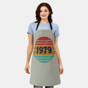 Born in 1979 vintage style birthday gift apron