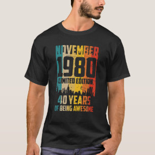 Born in 1980 November Birthday Sagittarius Scorpio T-Shirt