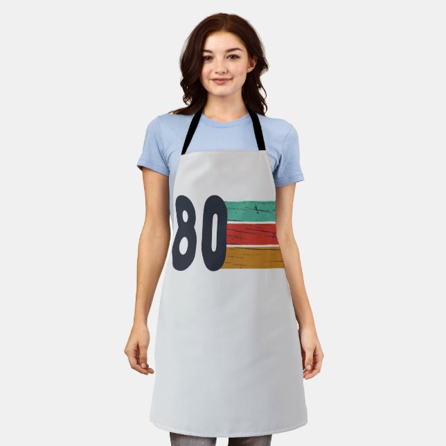 Born in 1980 vintage birthday gift apron (Worn)